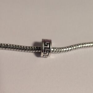 Silver Aztec Spacer Charm for Pandora Style Bracelet